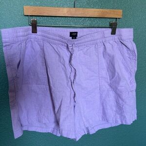 J. Crew Purple Cargo Shorts Relaxed Fit